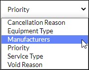 Manufacturers Selector